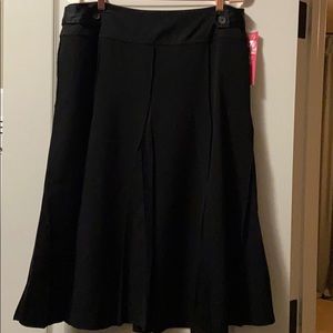 Black ruffle skirt